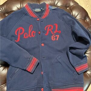Polo by Ralph Lauren Navy and Red Crewneck Sweater